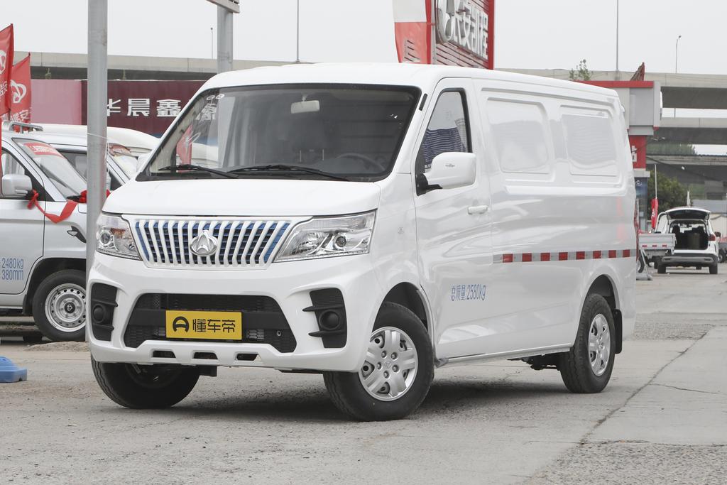 Pure electric van transporter flat top back sliding door 2 seats 60kW