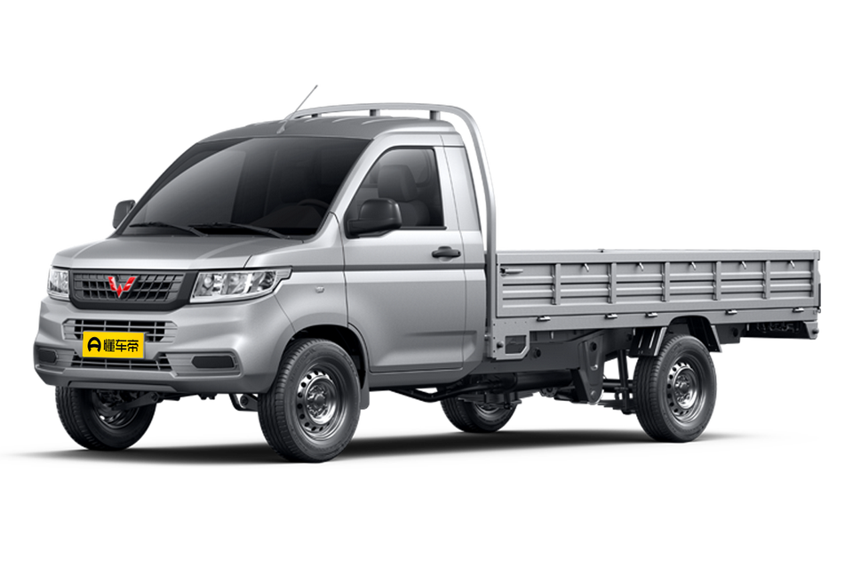 Single-row single-layer container truck with non-side door opening