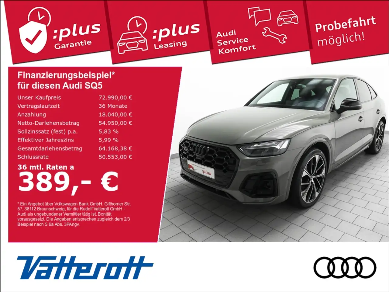 SQ5Sportback TDI AHK B&O HUD ACC Matrix