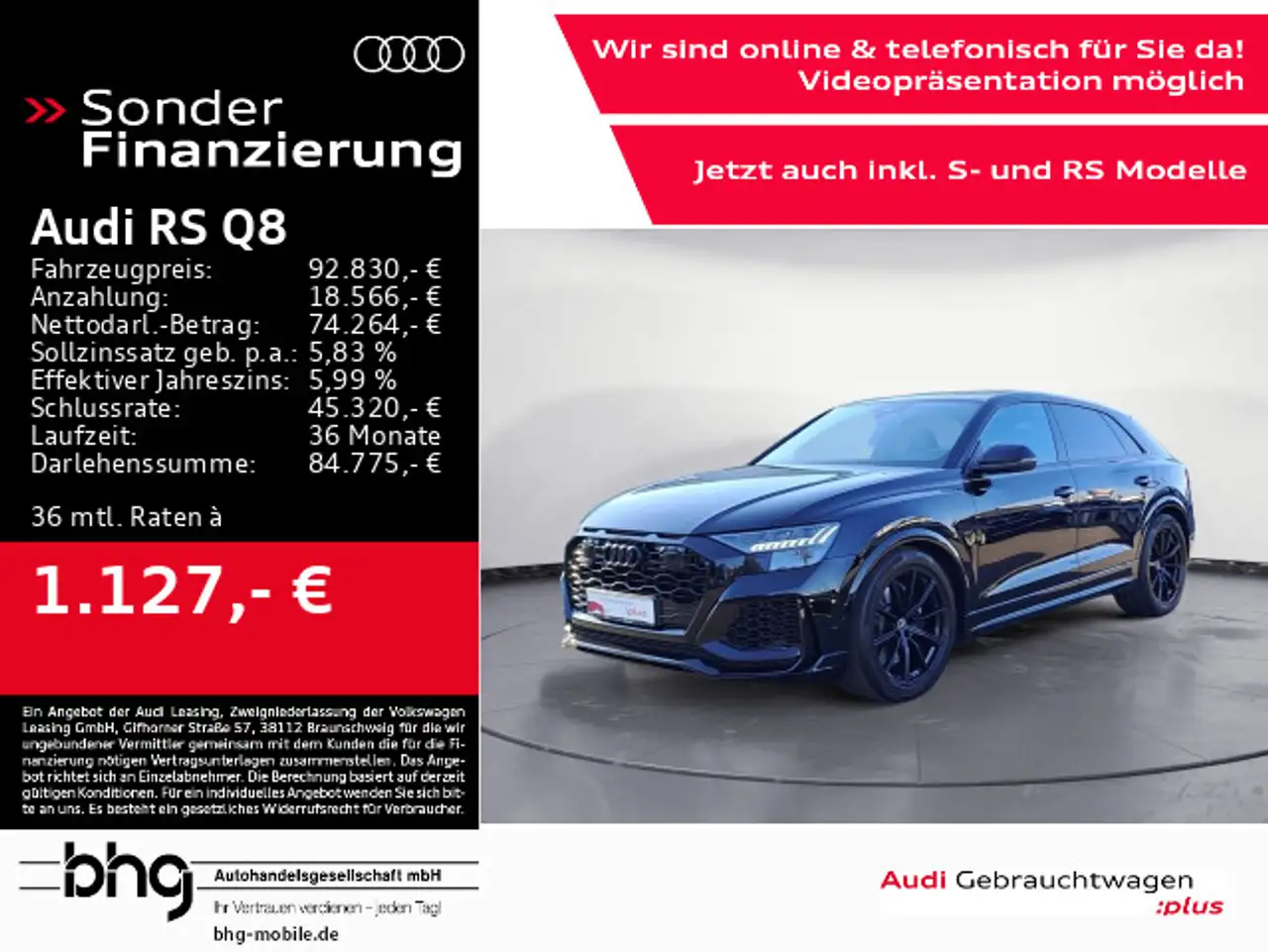 RS Q8TFSI quattro tiptronic advanced HUD Matrix