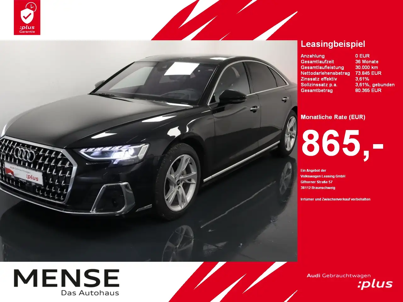 A850 TDI quattro tiptronic |Matrix|Luft|Pano|LM