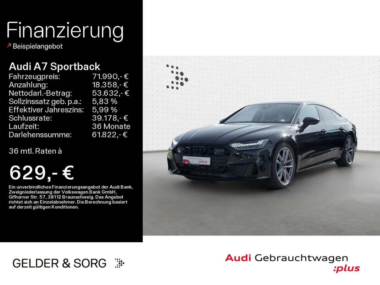 A7TFSI S-Line 20Z*HEAD*B&O*AHK*Matrix
