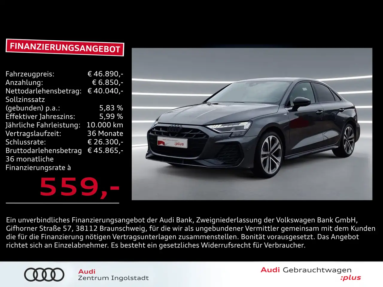 A3Limousine 35 TFSI S line MATRIX SONOS AHK HuD