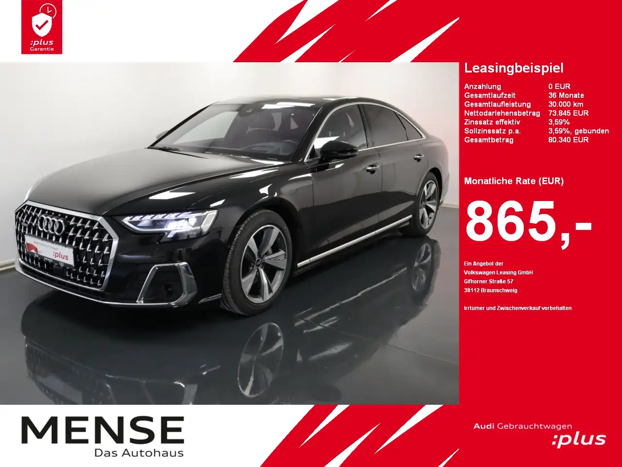A850 TDI quattro tiptronic |Matrix|Luft|Pano|LM