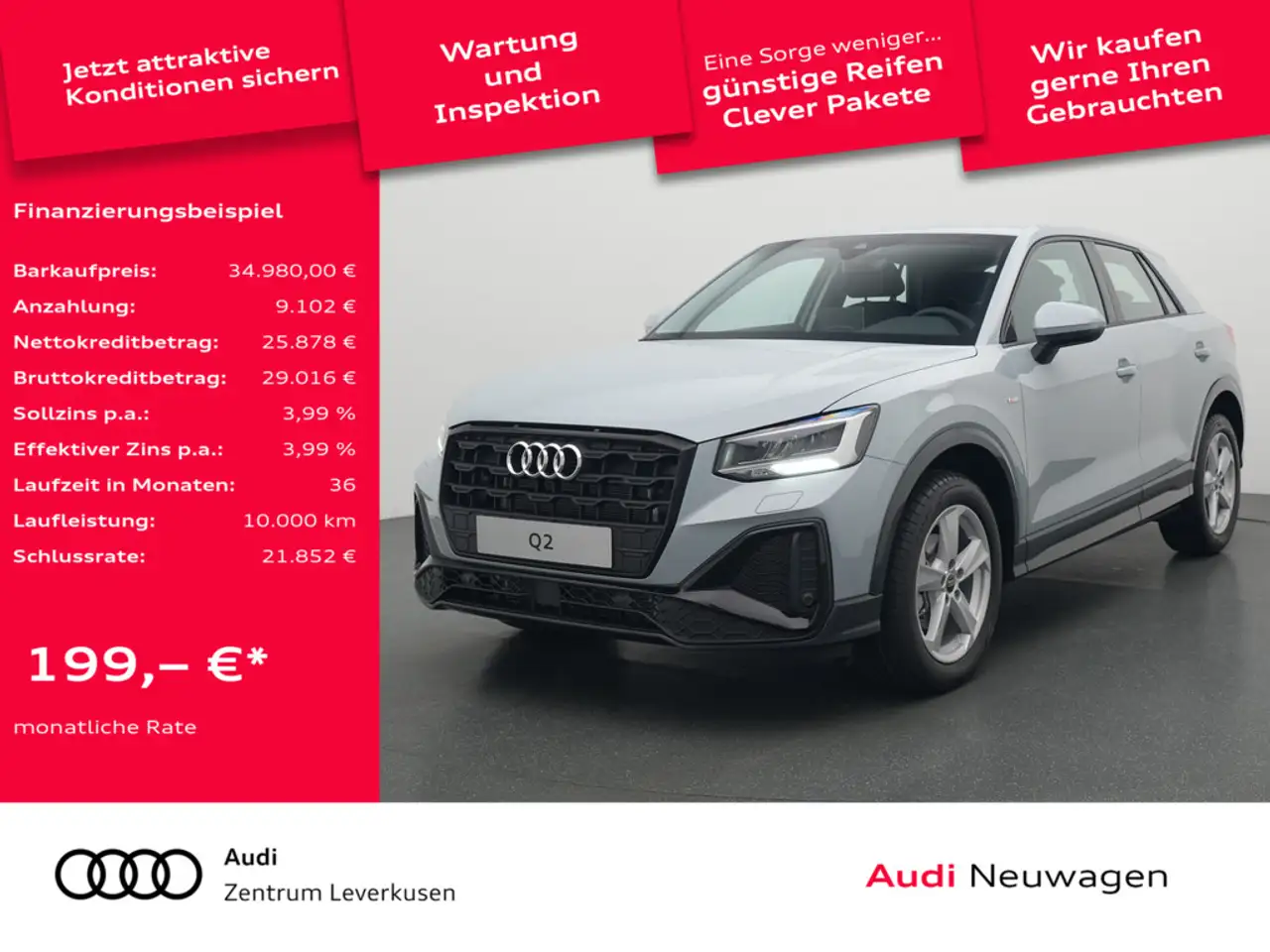Q2TFSI S line S tronic AHK CAR PLAY SHZ KLIMA