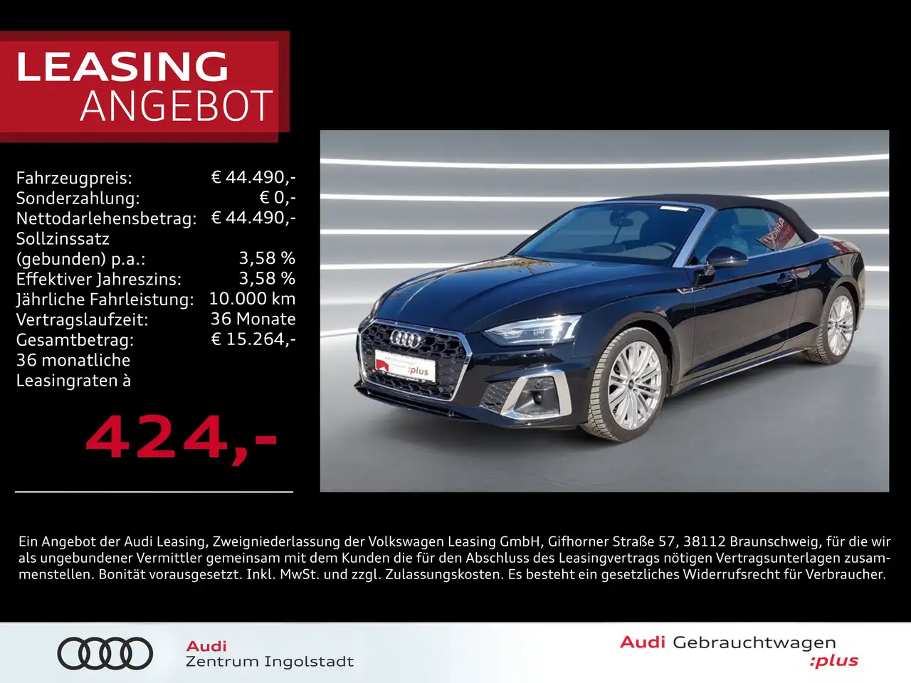 A5Cabriolet 40 TFSI S line ACC virtual+ Keyless
