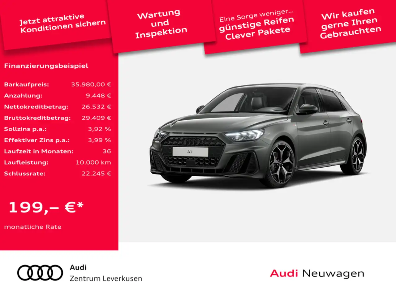 A1Sportback TFSI S tronic S line LED VIRT SH