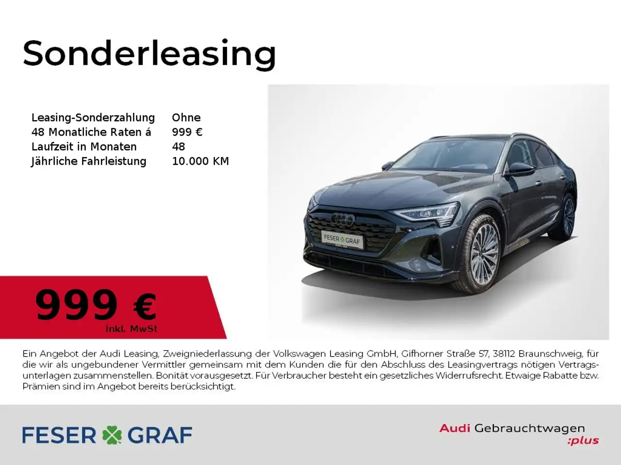 Q8Sportback 50 e-tron /Matrix/HuD/B&O/Pano/Opt.Schw.
