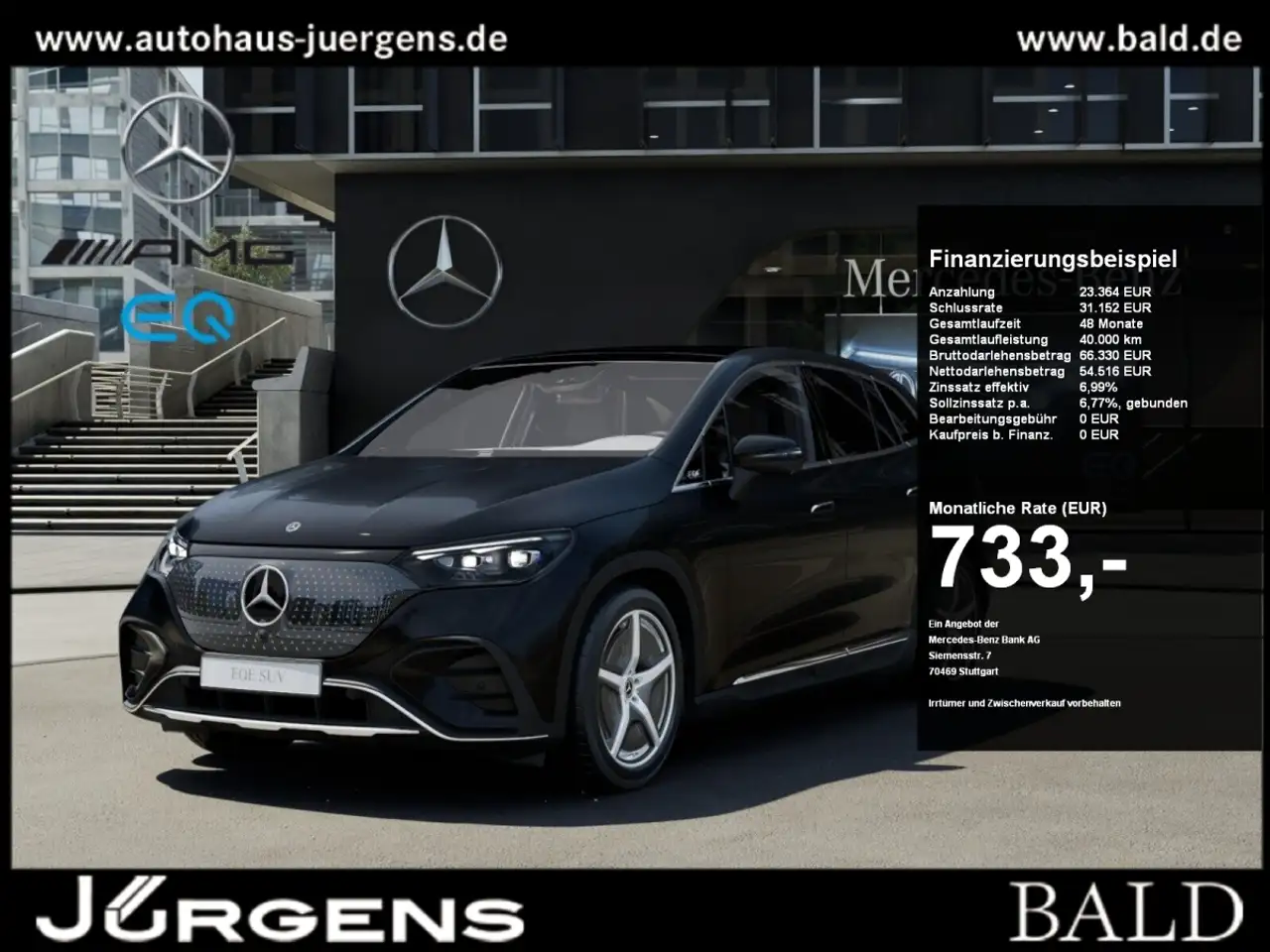 EQE SUVEQE 500 4M SUV AMG-Sport/Hyper/Pano/AHK/Memo/20"