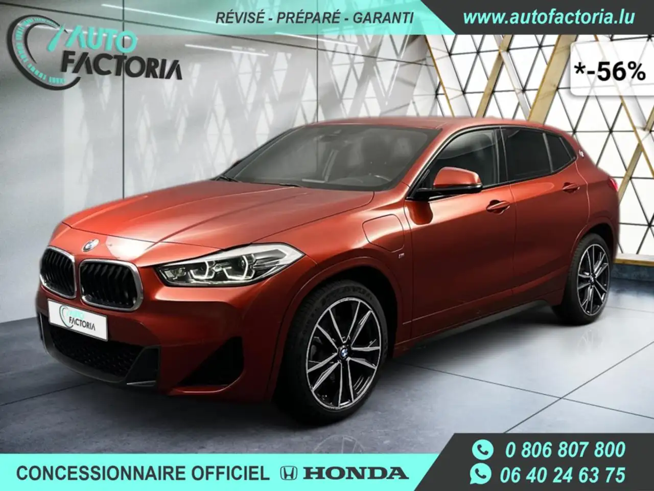 X2-56% 25E HYB 220cv BVA 4x4 M SPORT+GPS+CAM+Options