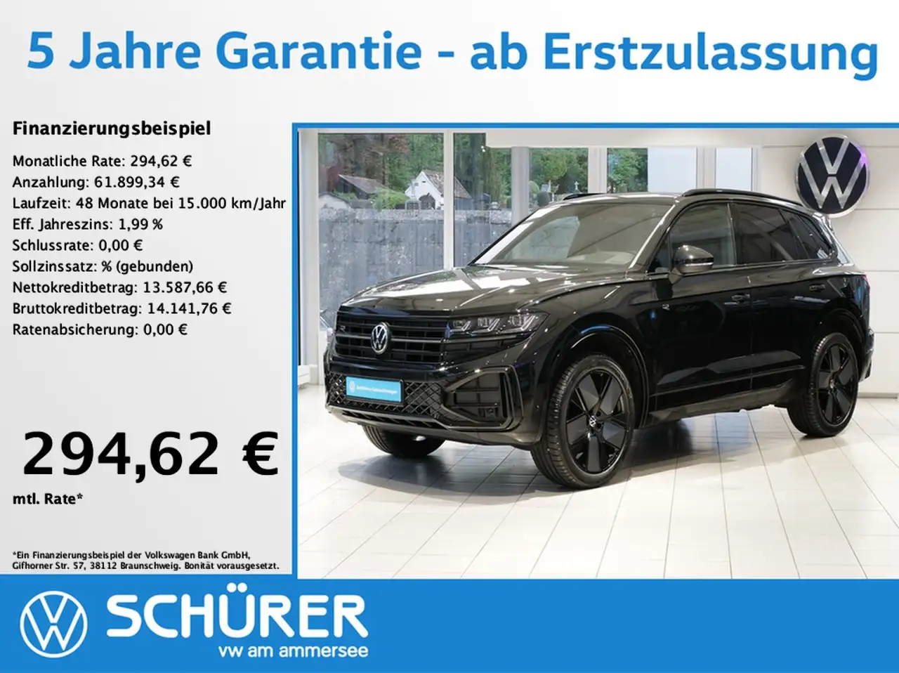 Touareg3.0TDI R-Line Black Style Allradlenkung StdHz L...