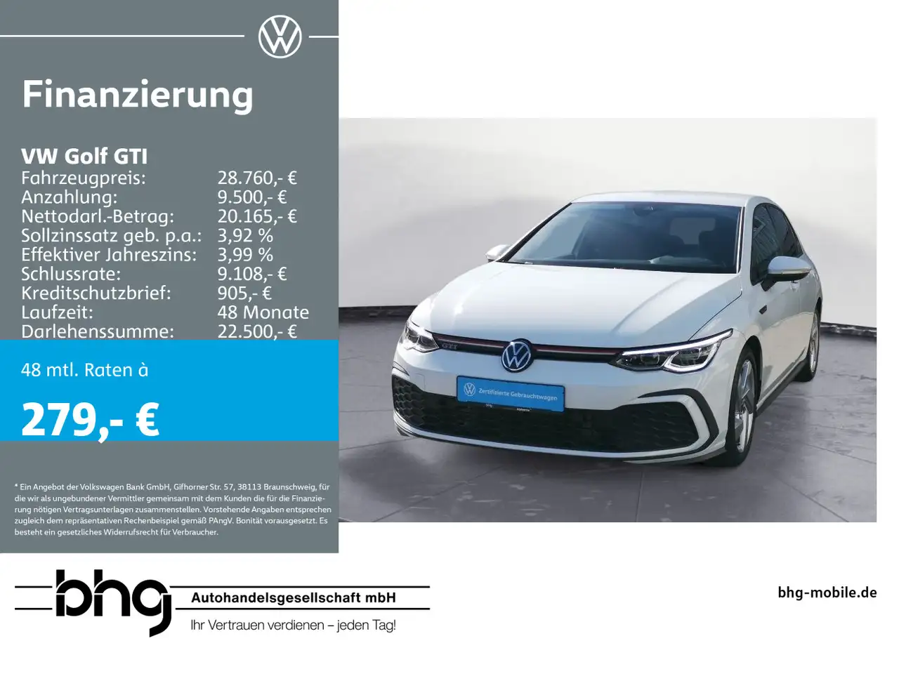 Golf GTI2.0 TSI #Navi #LED #Kamera #Business-Pa