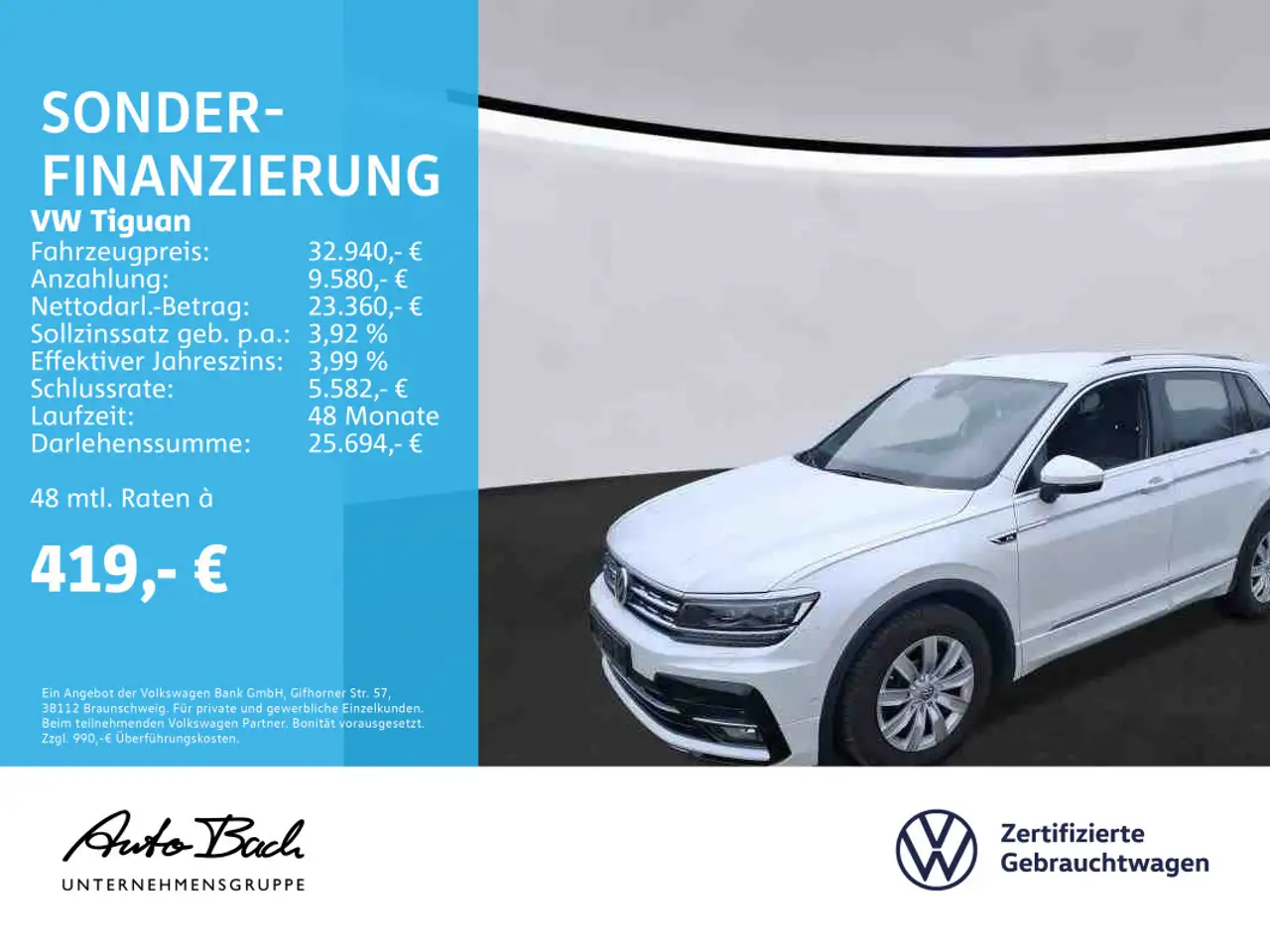 Tiguan2.0 TDI DSG R-Line, Navi, LED, Rückfahrka