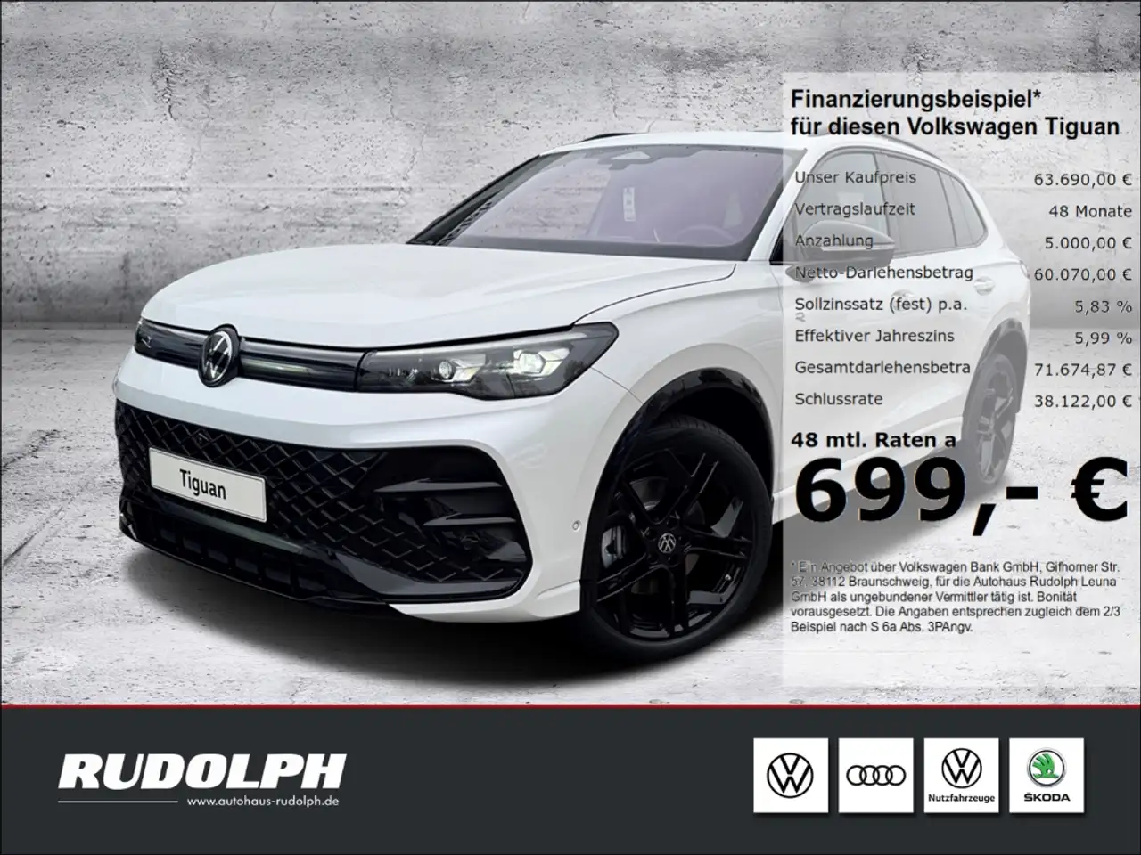 Tiguan2.0 TDI R-Line 4Motion DSG HUD LED BT StandHZG Har