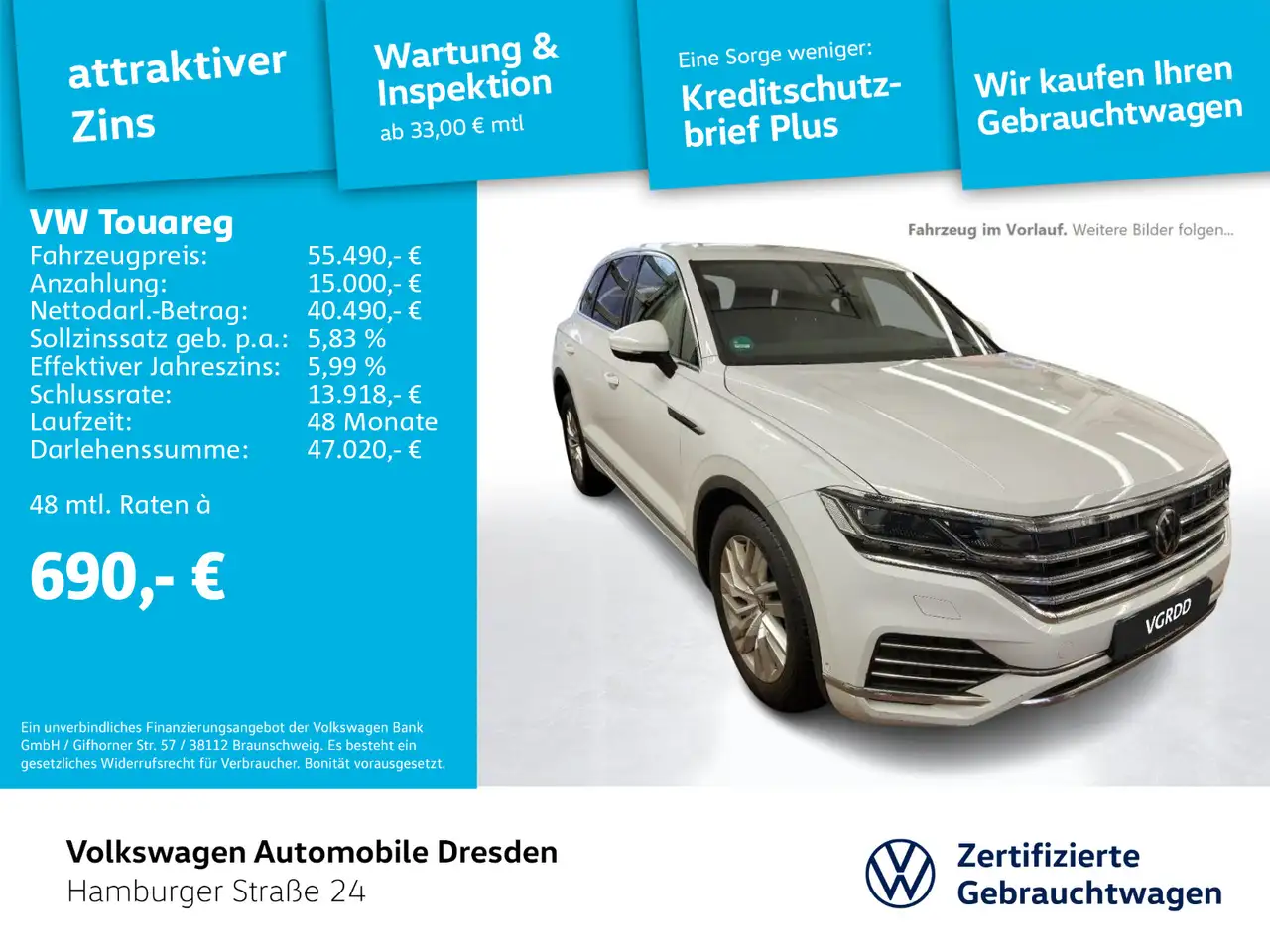 TouaregElegance 3.0 TDI IQ LUFT AHK HUD LEDER