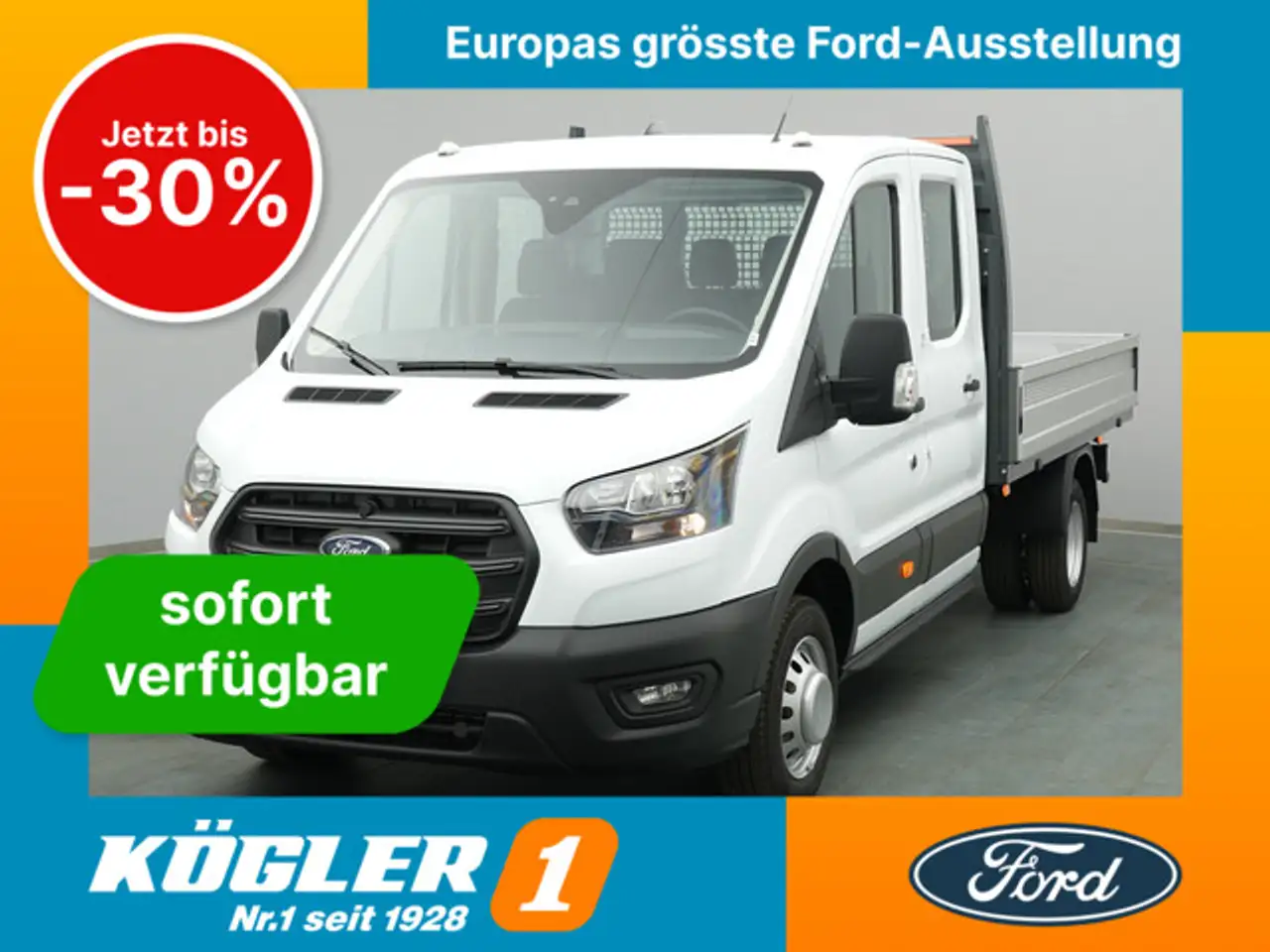 TransitPritsche Doka 350 L4 Trend HA -20%*