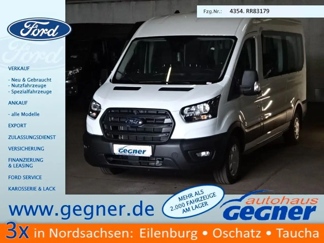 Transit310 L3H2 Trend Kombi 9Sitzer 2xKlima Kam