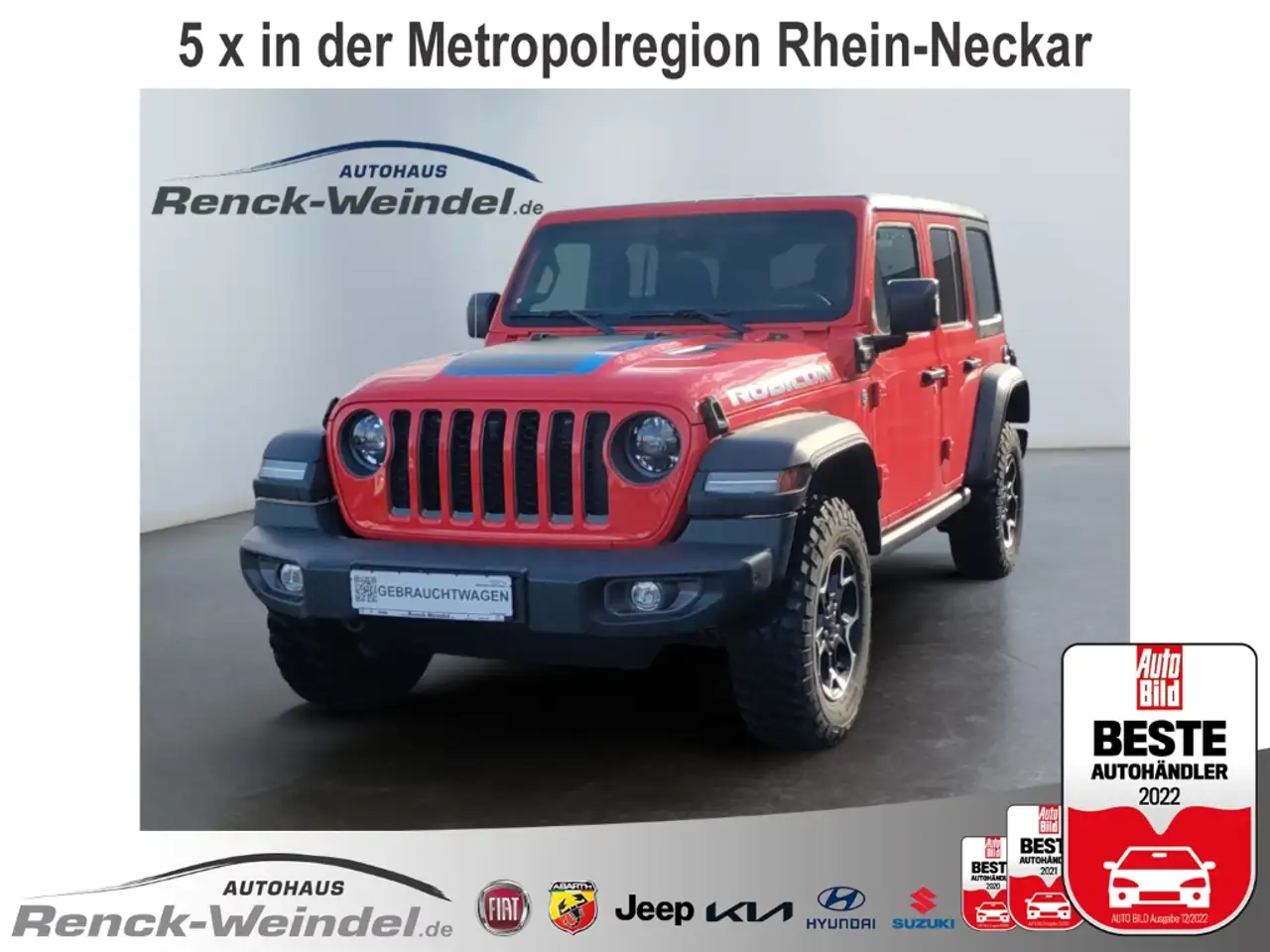 WranglerRubicon Unlimited 2.0 T-GDI PHEV Allrad Hardtop Na