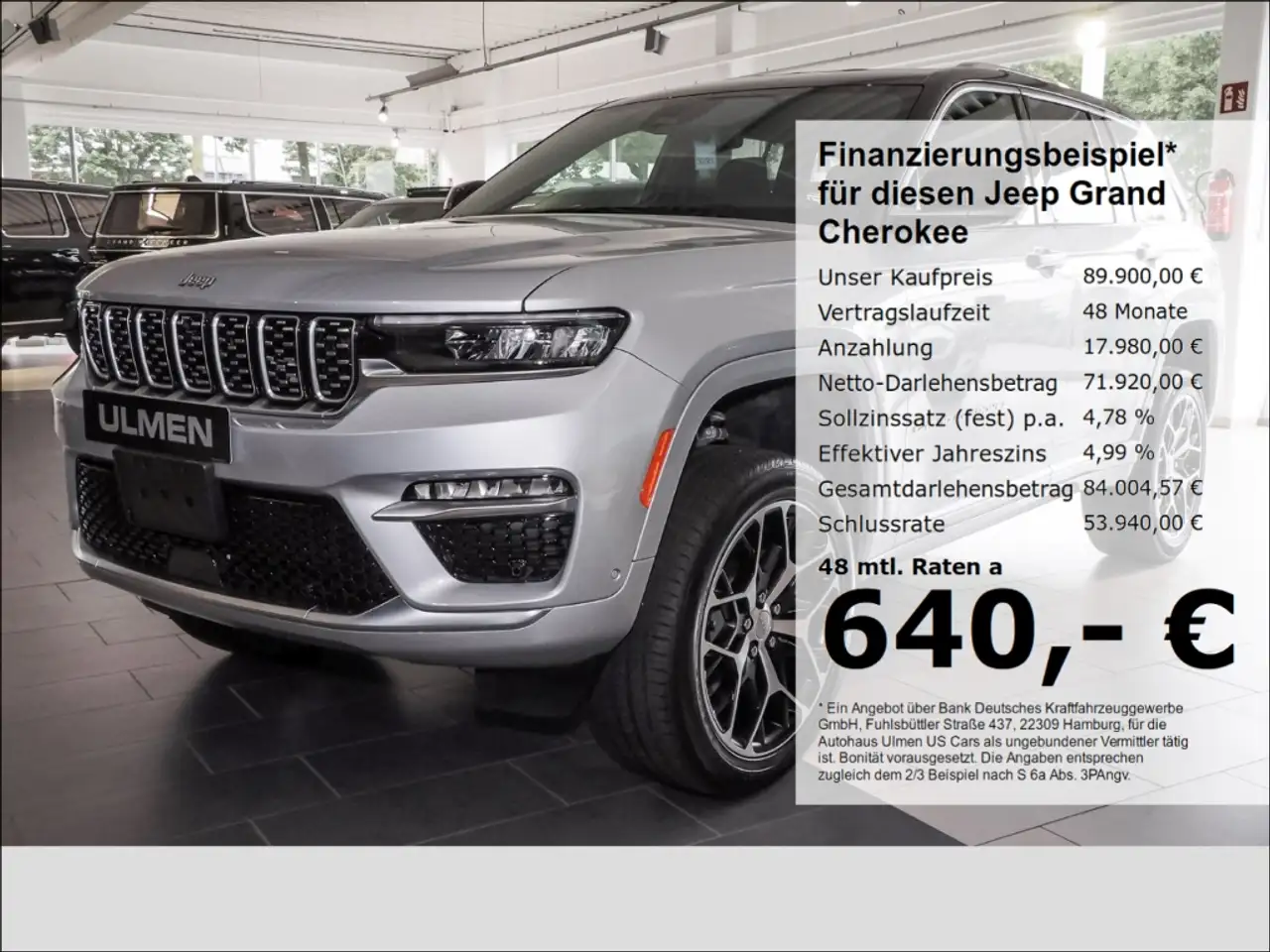 Grand Cherokee5.7 V8 Summit Reserve Luftfahrwerk Night-Vision Vo