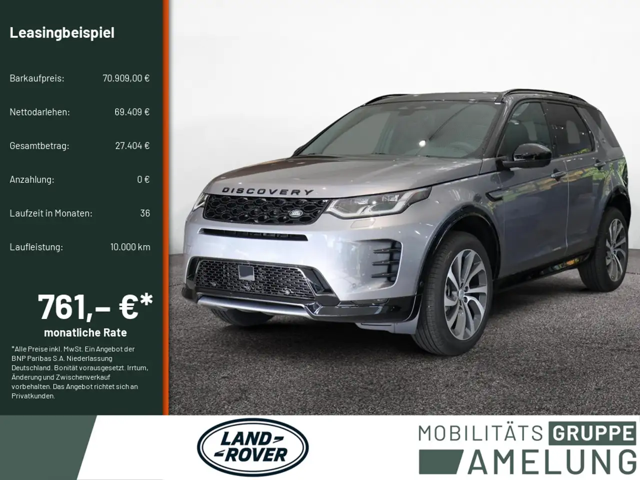 Discovery SportD200 Dynamic SE Neupreis: 70.909 Euro