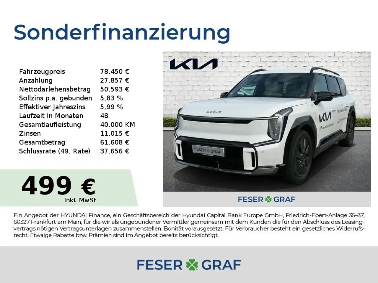 EV9AWD GT Line 7-Sitzer Elktr. AHK WR Head-Up
