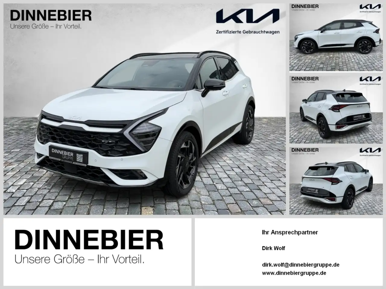 Sportage1.6T GT-Line AWD+Glasdach+360°+LED