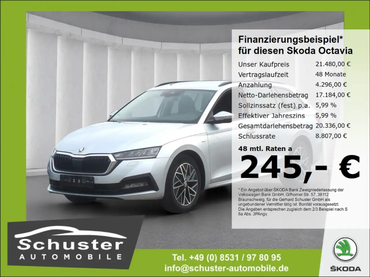 OctaviaCombi CLEVER 2.0TDI*LED R-Kam 2xMassage