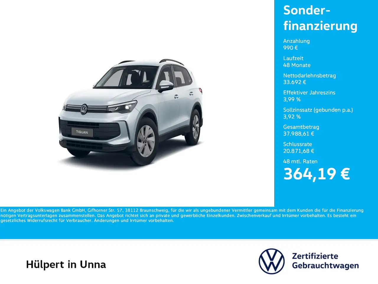 Tiguan1.5 eTSI NEUES MODELL AHK CAM NAVI SITZHZ