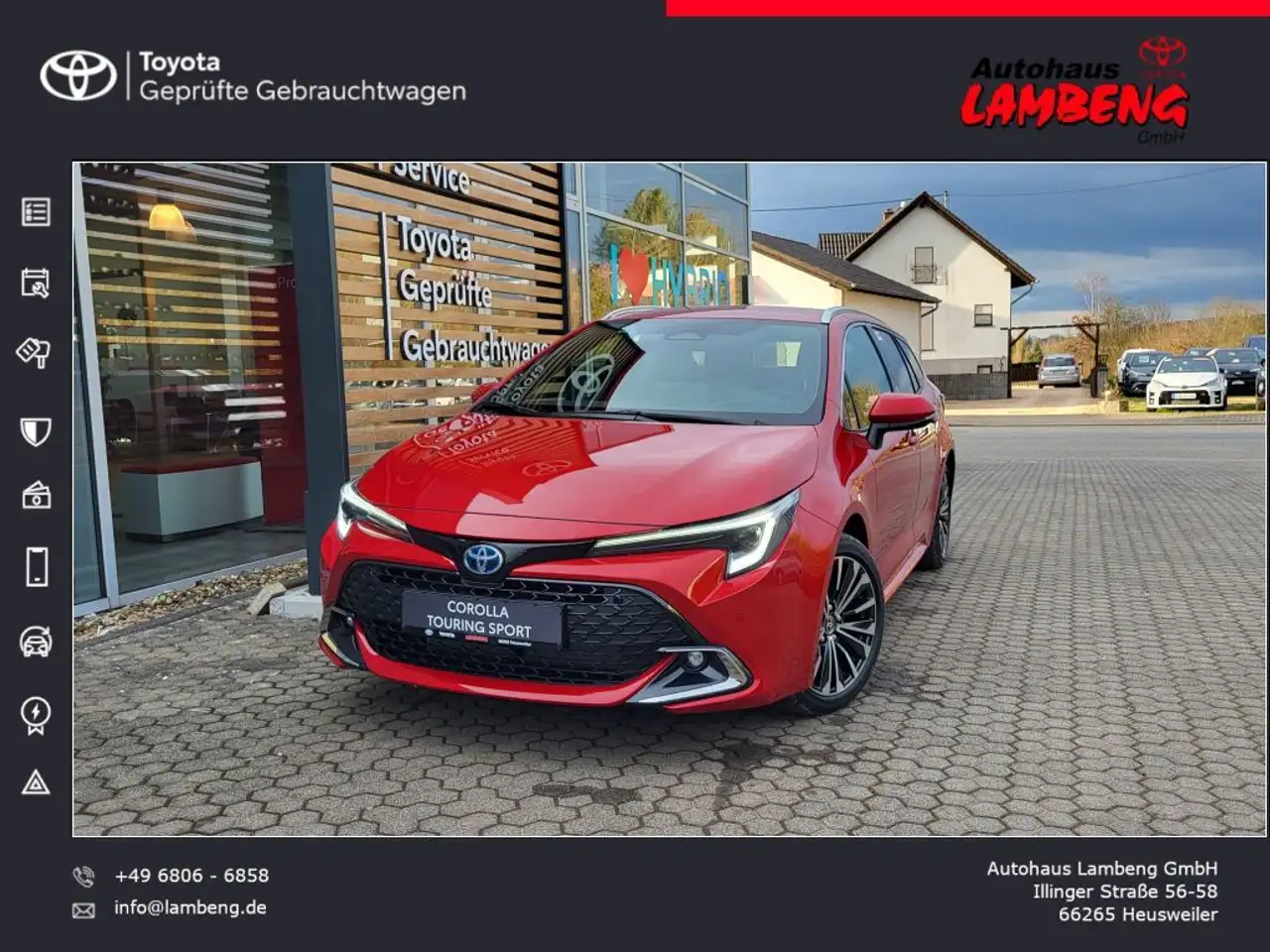 Corolla1.8 Hybrid Touring Sports Team Deutschland URLAUB-