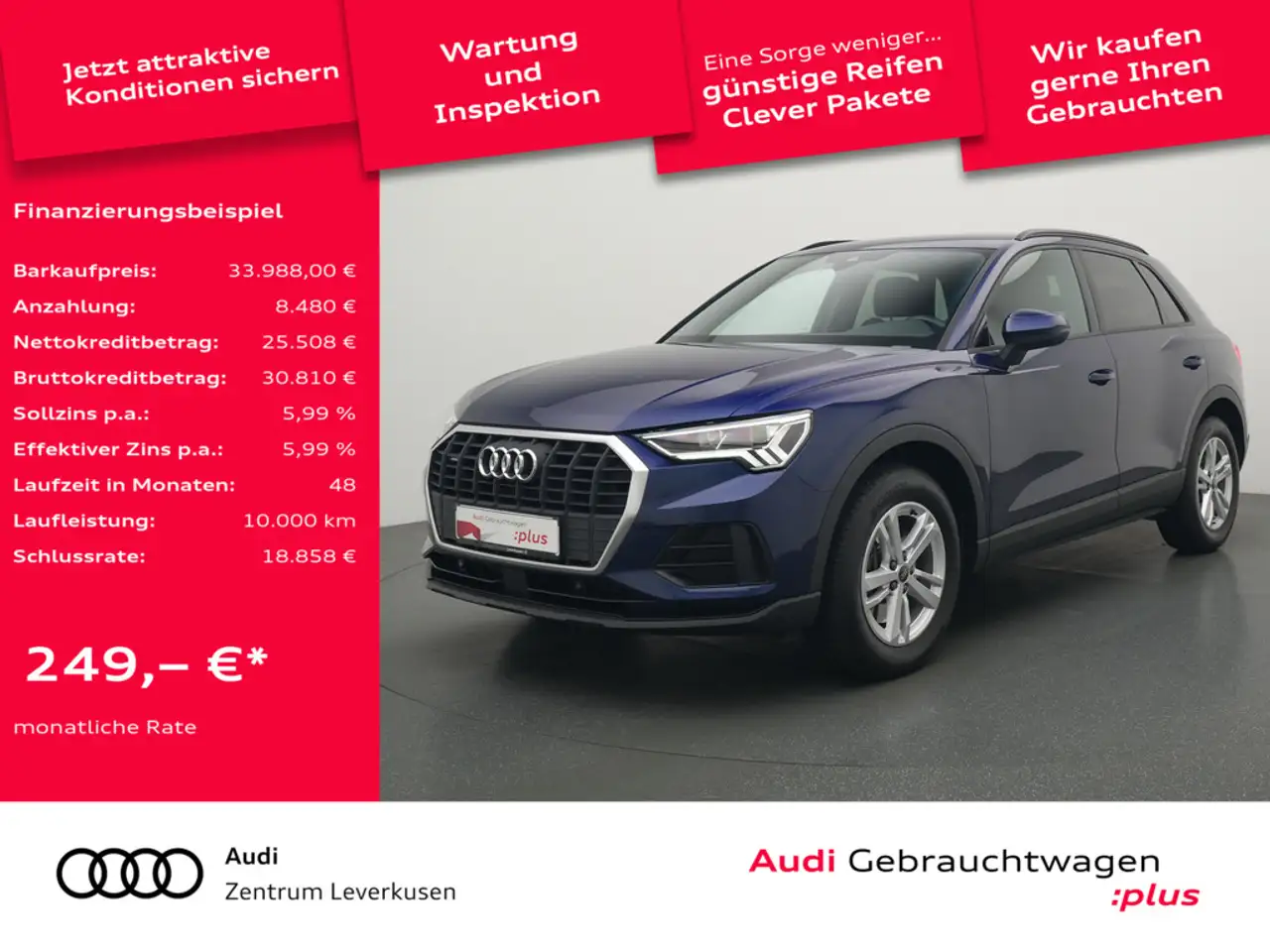 Q3quattro S TRON SHZ NAVI CARPLAY LEDER LED