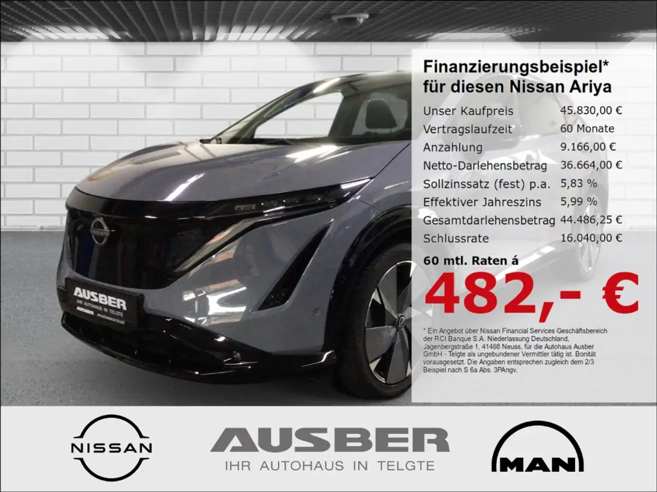 AriyaEvolve Pack e-4orce 90kW bis zu 498km Reichweite H