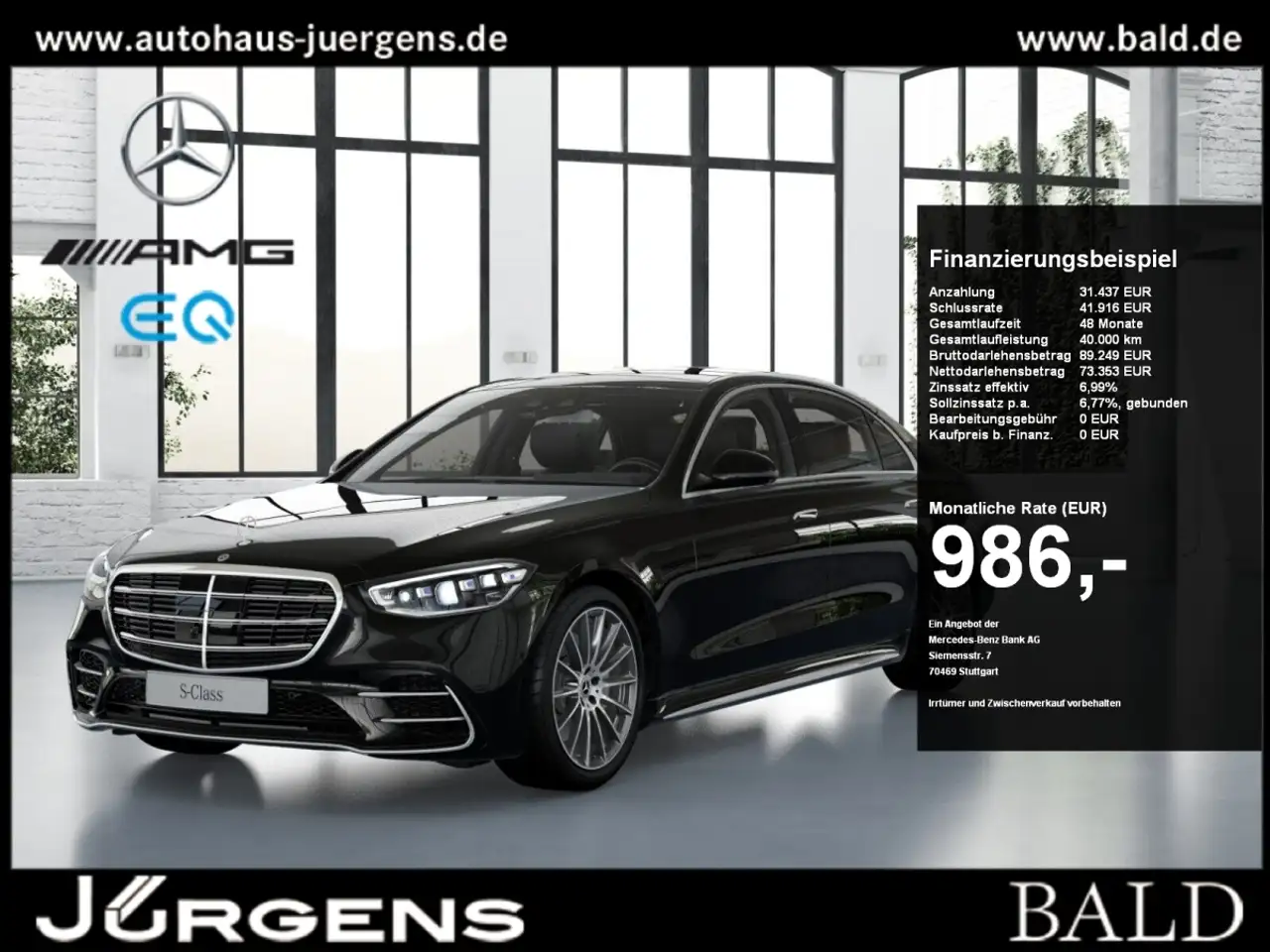 S 350d 4M L AMG-Sport/Pano/Burm/Fond-Entertain