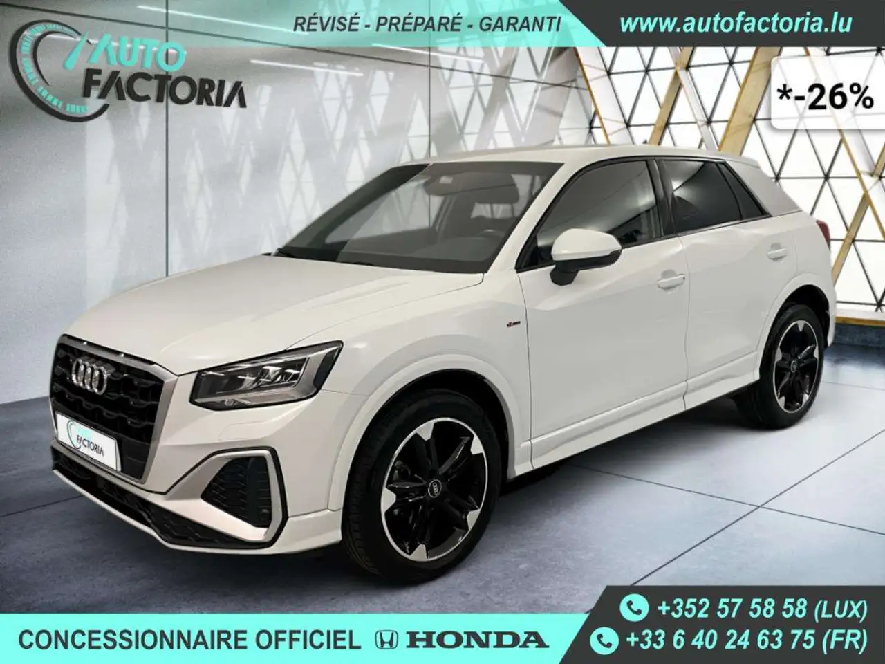 Q2-27% 30 TFSI 110cv S-Line+GPS+CAM+FULL LED+Options