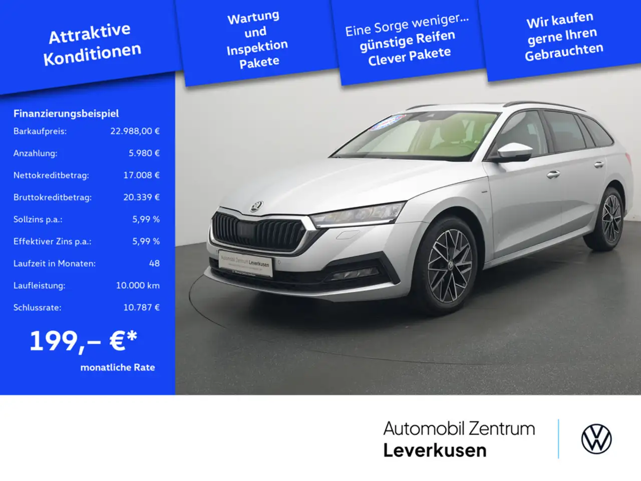 OctaviaCombi Clever DSG CARPLAY LED SHZ PDC