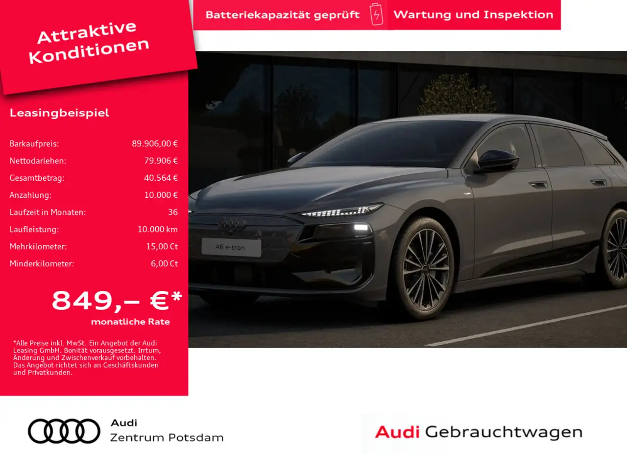 A6Avant e-tron performance HUD B&O STANDHZ
