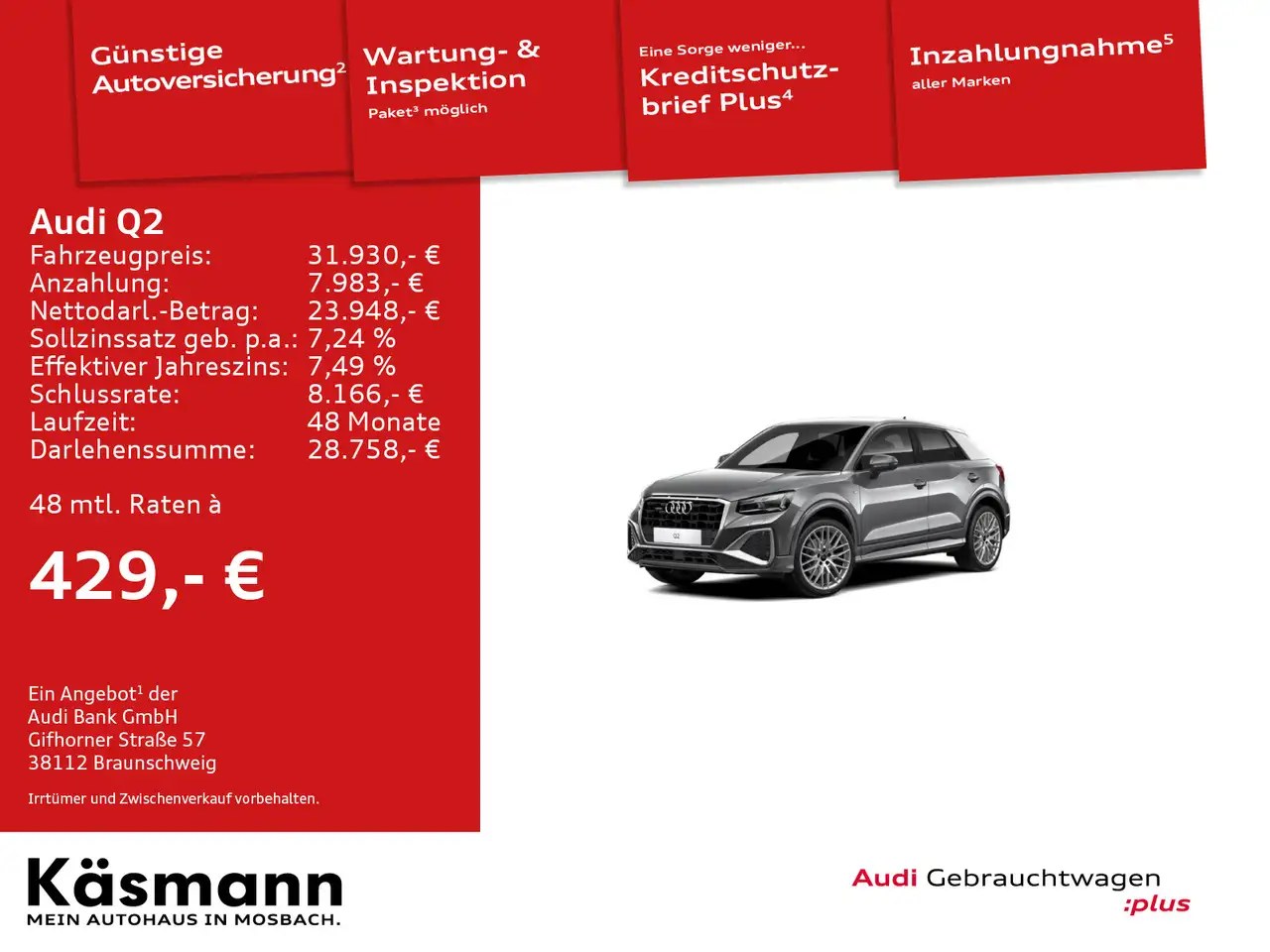 Q2S line 40TFSI quattro MATRIX KAM NAV ACC SHZ