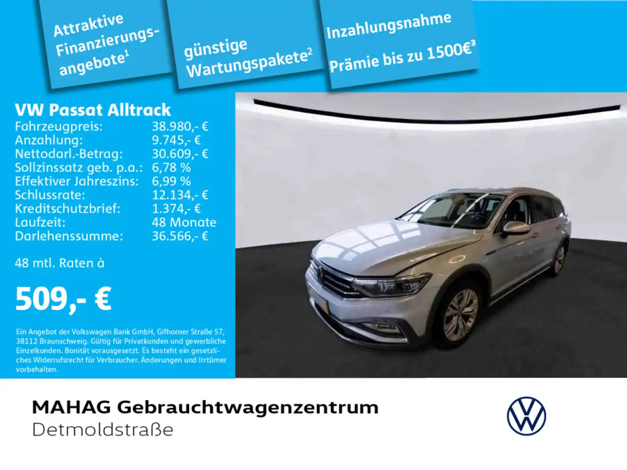 Passat Alltrack2.0 TDI 4Mot. Leder Navi LED Kam