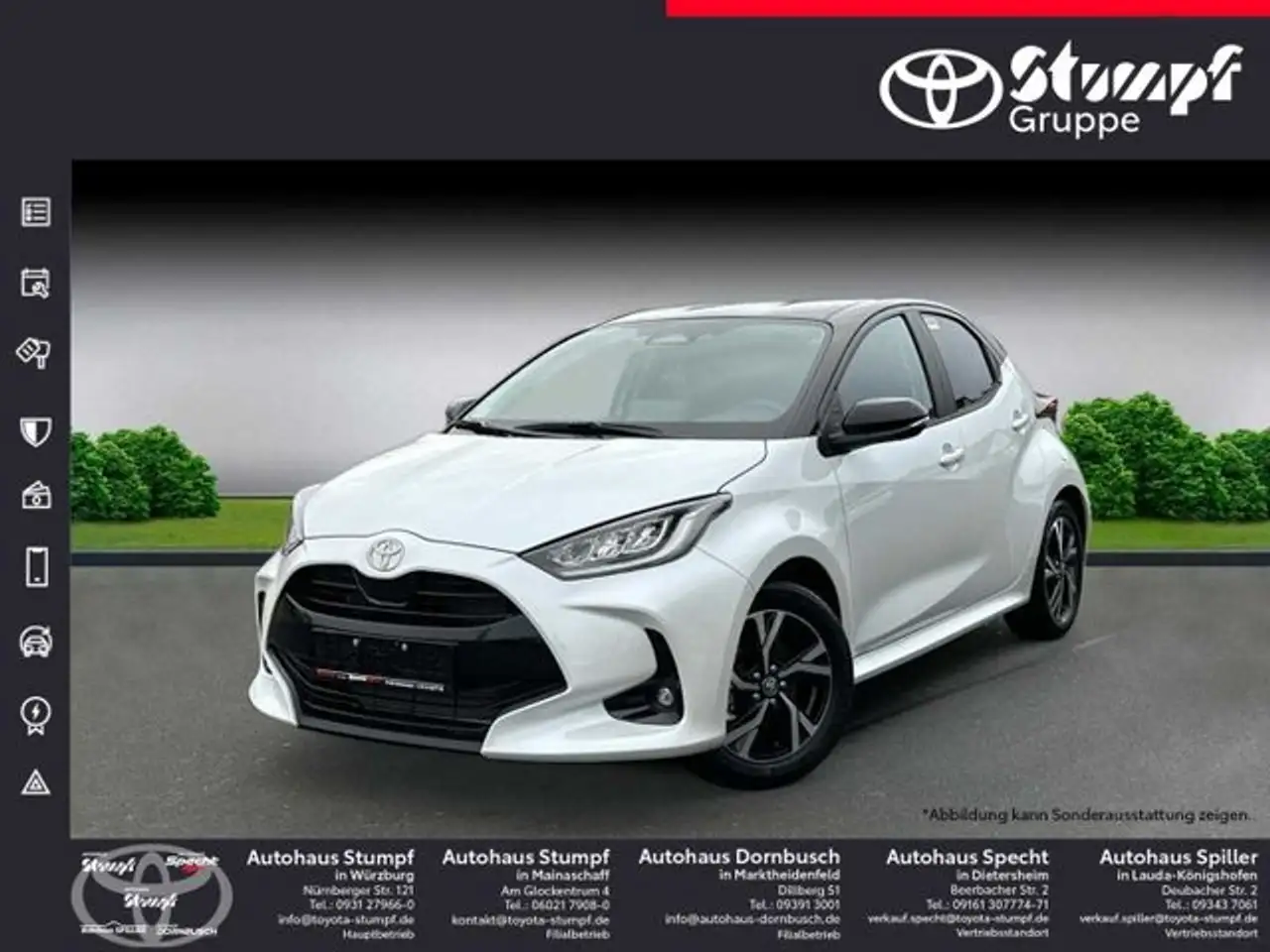 Yaris1.5 Hybrid Black & White SHZ+Kamera+uvm.