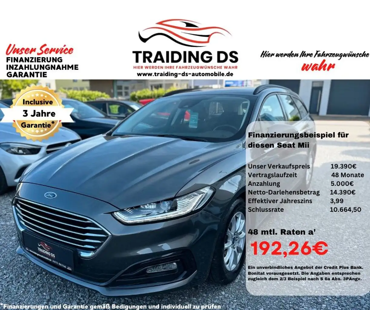 Mondeo/ACC/VERKEHRSZEI./SPUR ASS/3 JA. GARANTIE