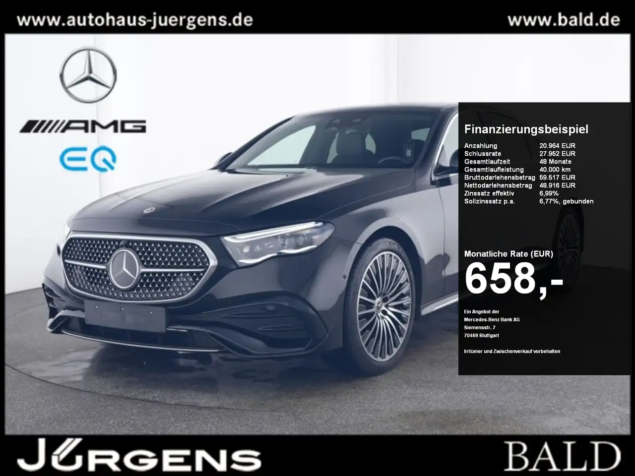 E 300de AMG-Sport/Super/Technik/Pano/Distr/20'