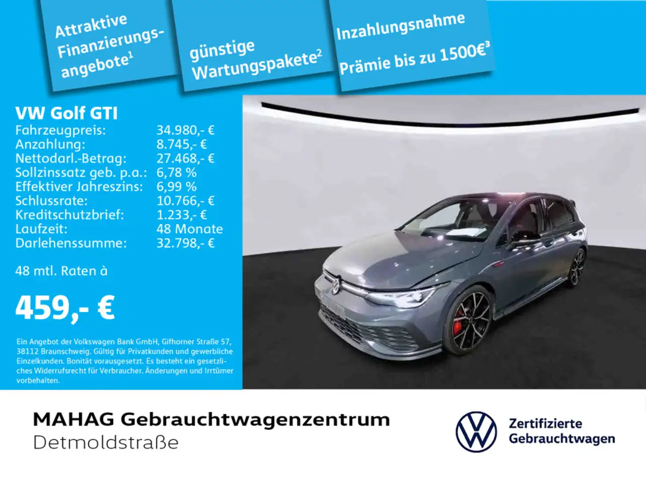 Golf GTIGolf VIII GTI Clubsport 2.0 TSI BlackStyle Navi