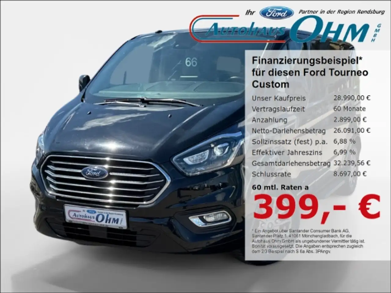 Tourneo Custom310 L1 Titanium 2.0 TDCi - RFK - Leder - Navi -