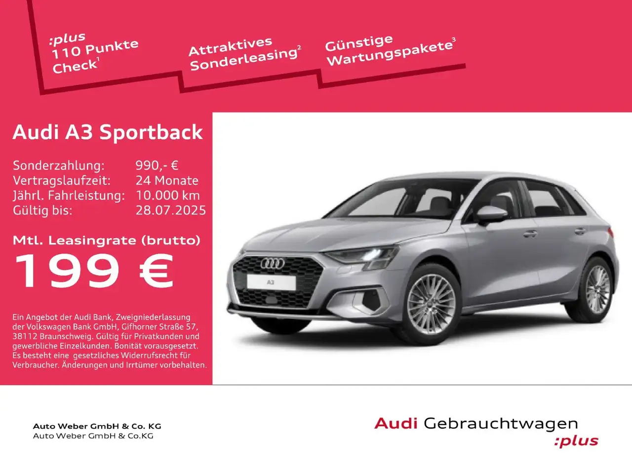 A3Sportback 35TFSI advanced 6-GANG