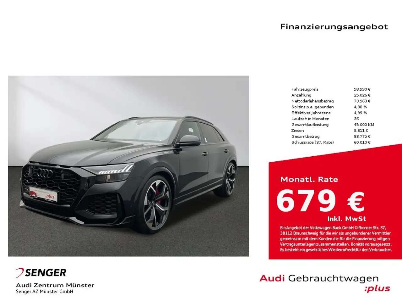 RS Q84.0 TFSI quattro RS-Dynamikpaket plus Pano