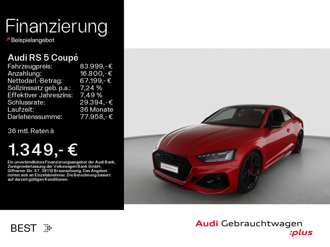 RS5*NAVI-PLUS*HUD*RS-AGA*PANO*OPTIK-PAKET
