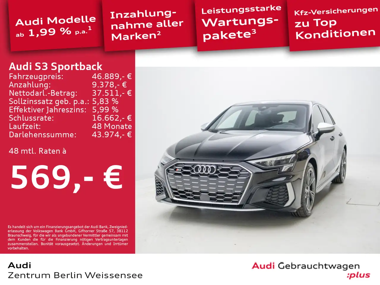 S32.0 TFSI S-TRO*QU*LED*HUD*LEDER*RFK