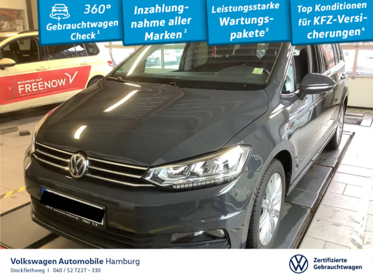 Touran1.5 TSI Highline DSG LED ACC PDC Sitzhzg