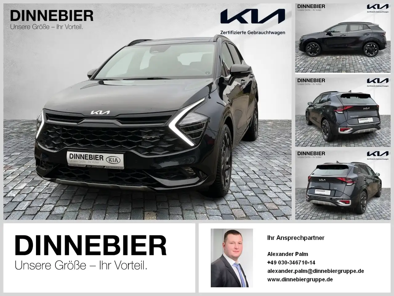 SportageGT-Line 1.6T AWD+Glasdach+360°+LED