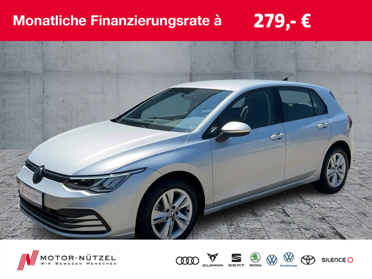 GolfVIII 1.5 TSI LIFE LED+APP+2xPDC+MFL+DAB+ALU