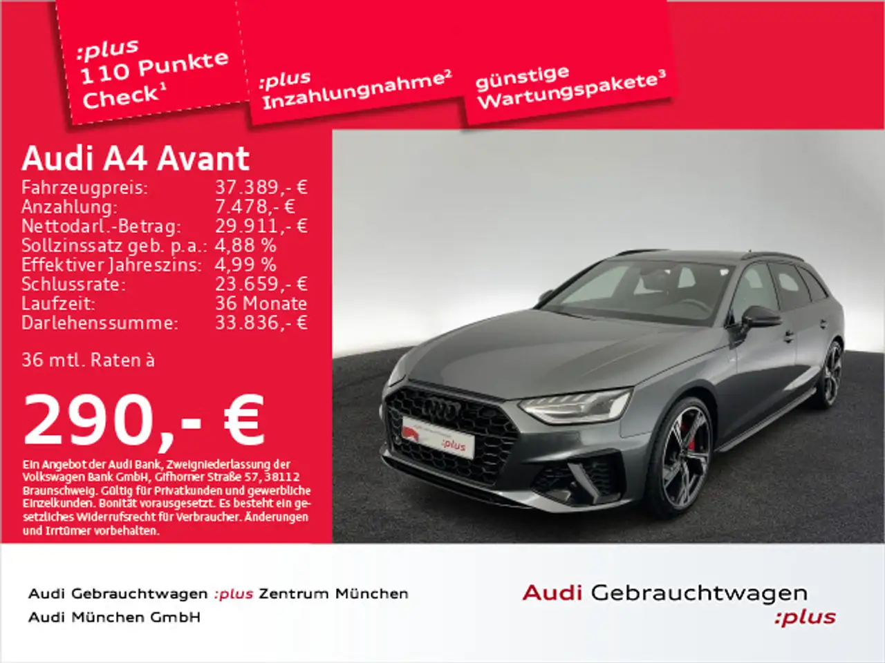 A440 TFSI S tronic S line ACC/Virtual+/Na
